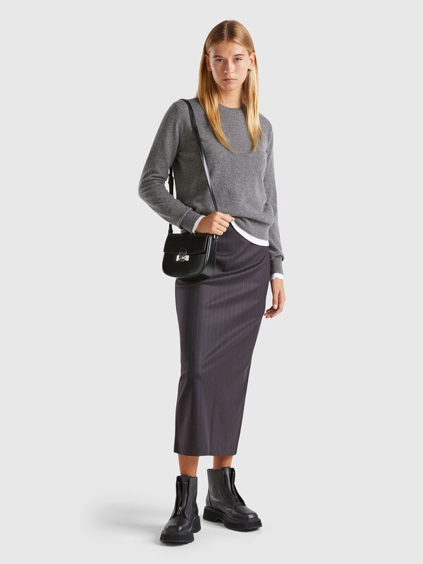Pinstripe midi skirt Women