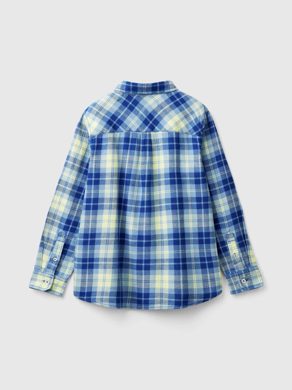 Plaid shirt in 100% cotton Junior Boy image number null