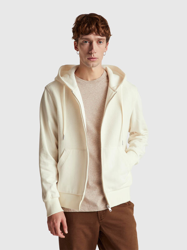 Relaxed fit wool blend sweatshirt Men