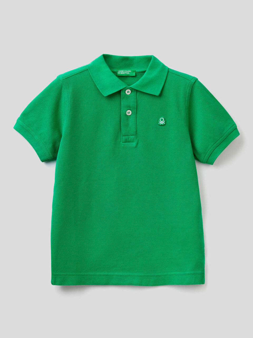 Polo in organic cotton pique image number 1