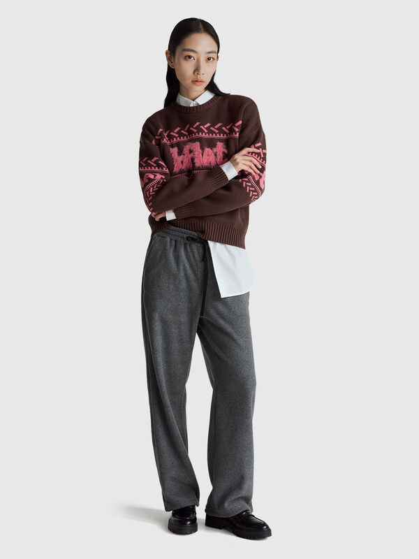 Sweater with inlay Women