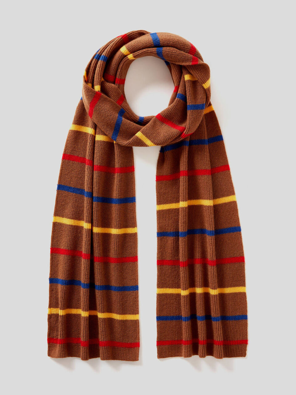 Cashmere and wool blend striped scarf image number 1