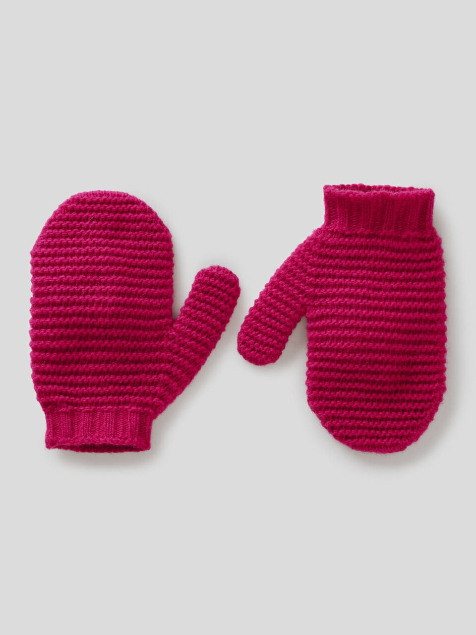 Stretch wool blend mittens image number 1