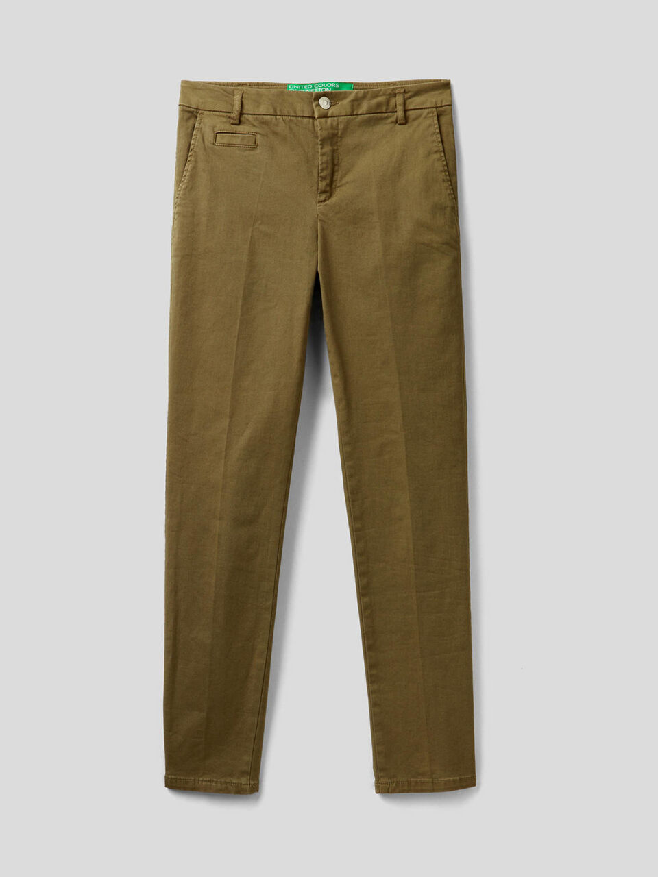 Slim fit cotton chinos image number 1