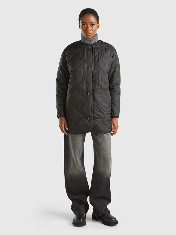 Long bomber jacket in nylon Women