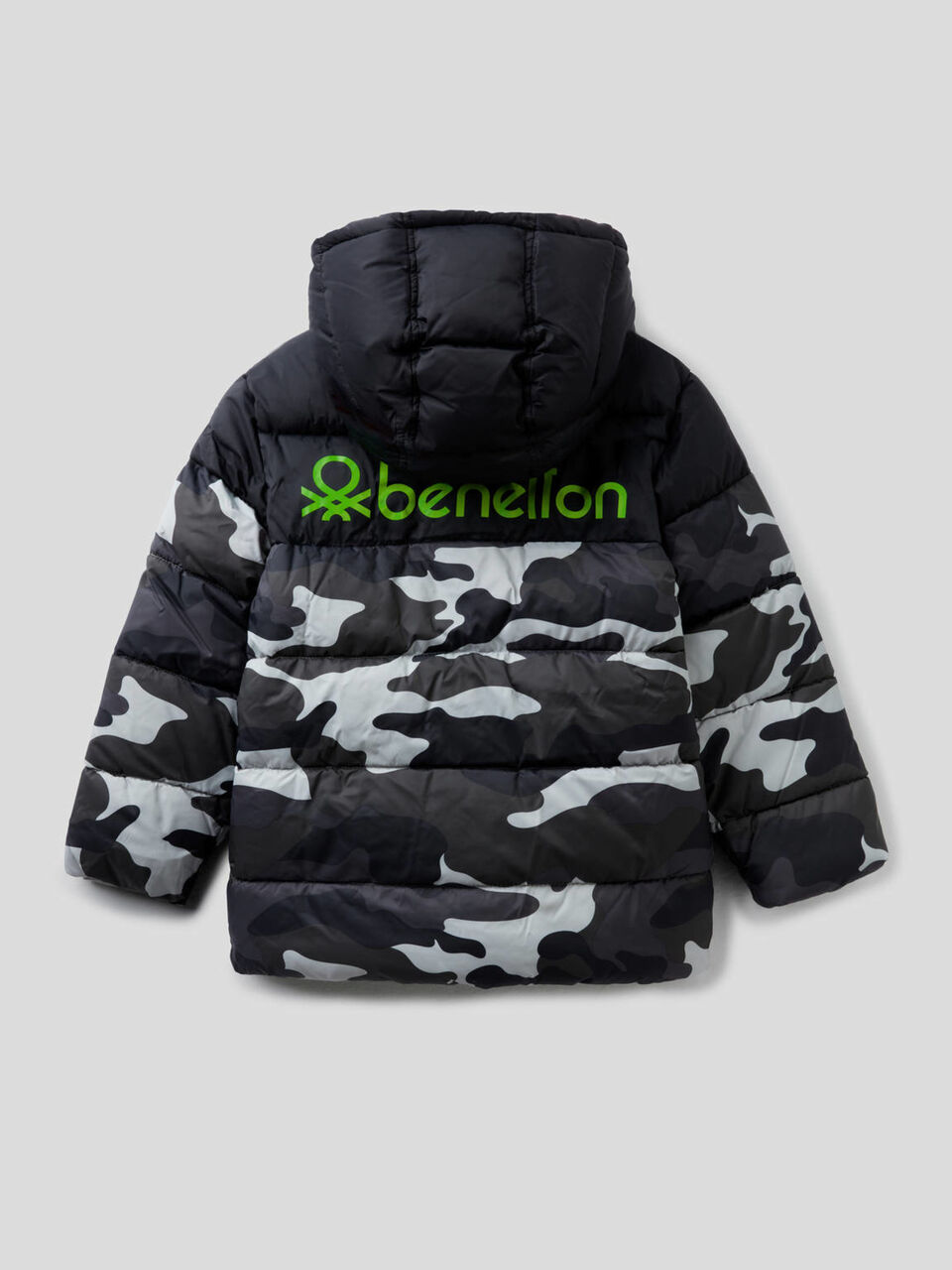 Camouflage pattern padded jacket image number 2