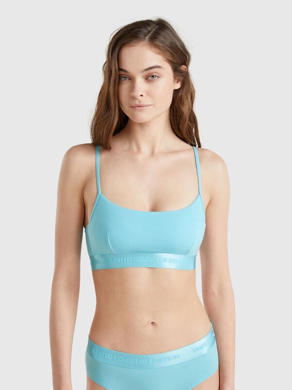 Bra in stretch cotton Women