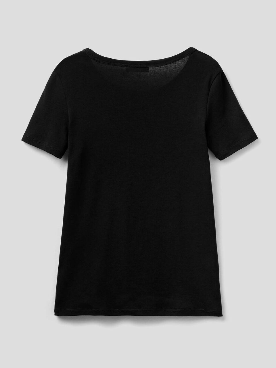 T-shirt in 100% cotton with glitter print logo image number 2