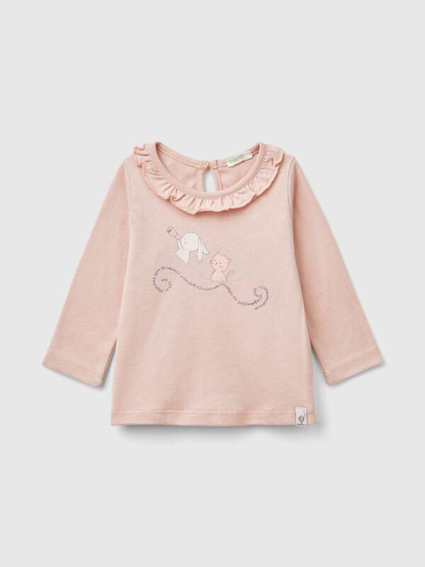 T-shirt with rouched collar New Born (0-18 months)