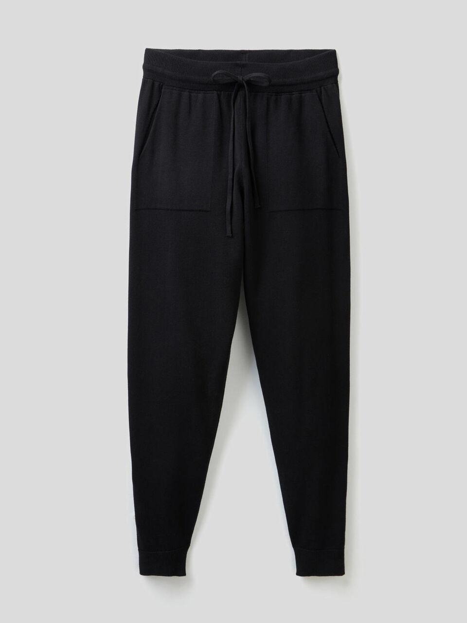 Trousers with drawstring in cotton tricot image number null