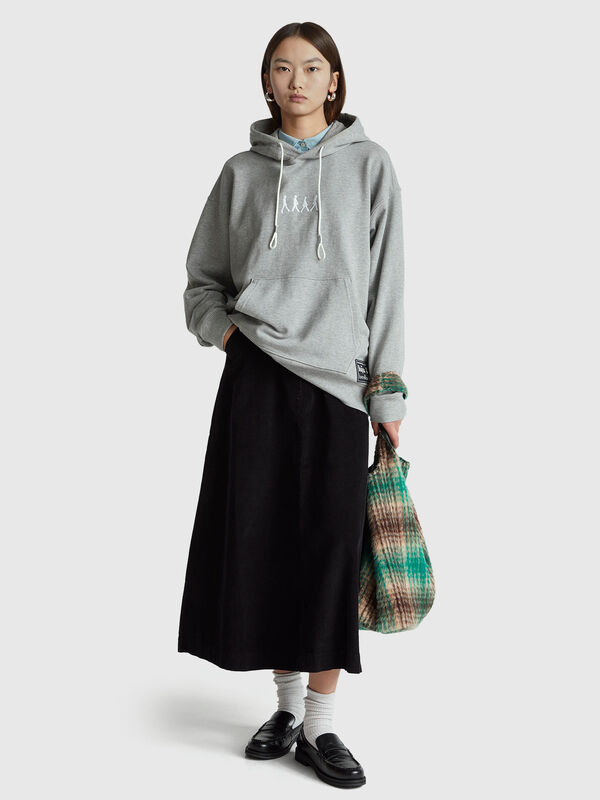 Corduroy mini skirt Women