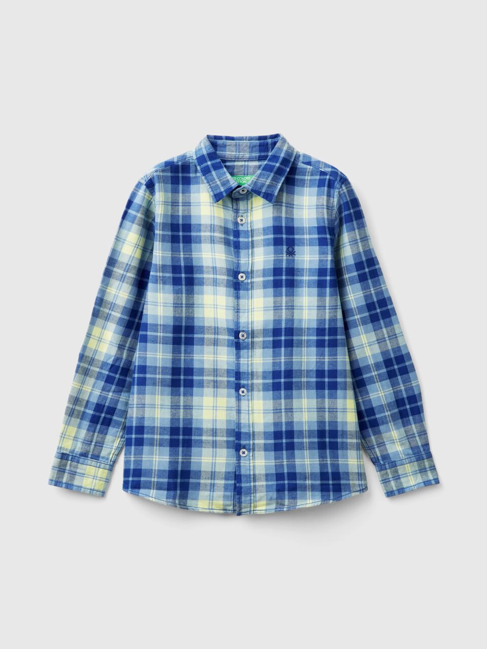 Plaid shirt in 100% cotton Junior Boy image number null