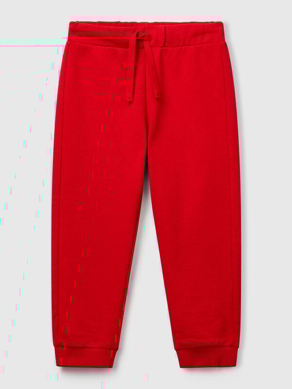Cotton trousers with logo Junior Boy