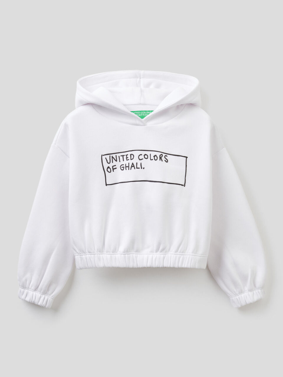 Cropped sweatshirt with hood by Ghali image number 1