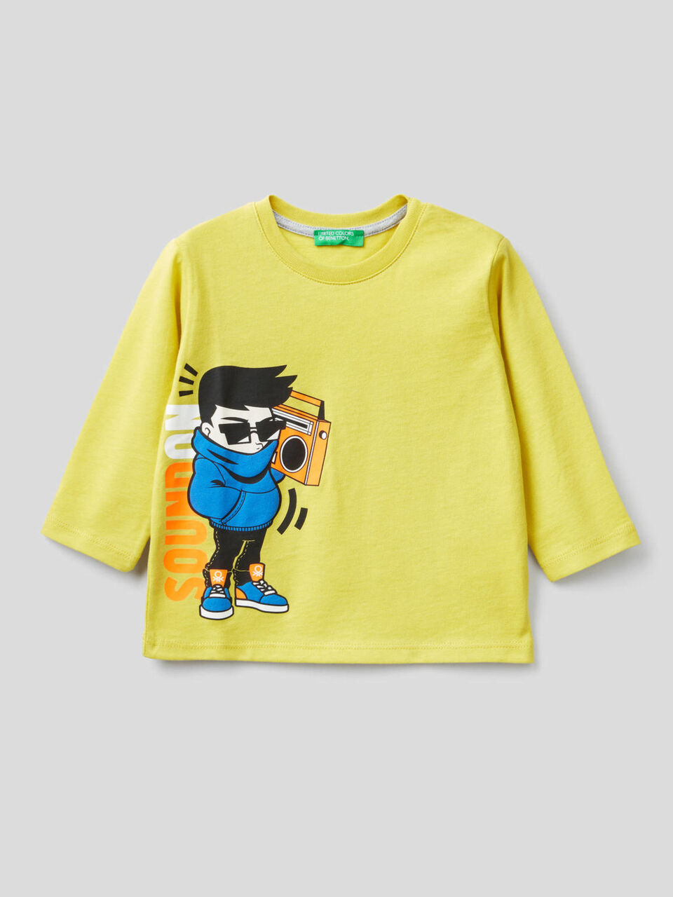 Organic cotton t-shirt with print image number 1