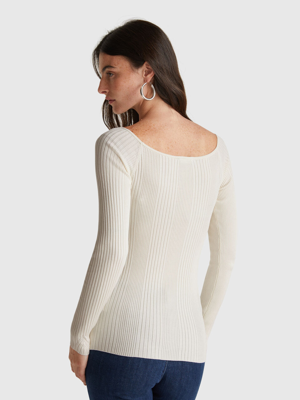BOAT-NECK SWEAT.L/S Women image number null
