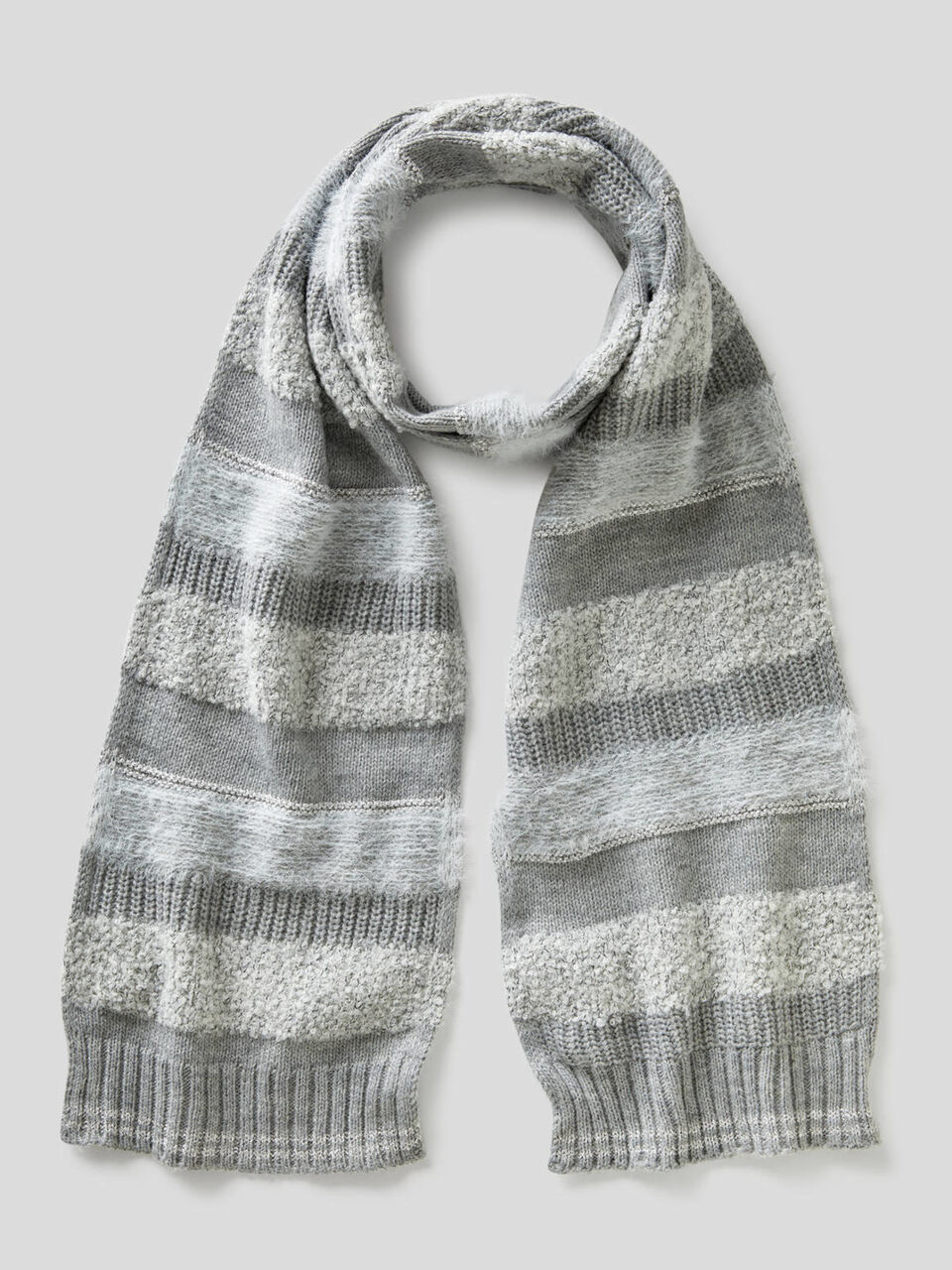 Striped woven scarf image number 1