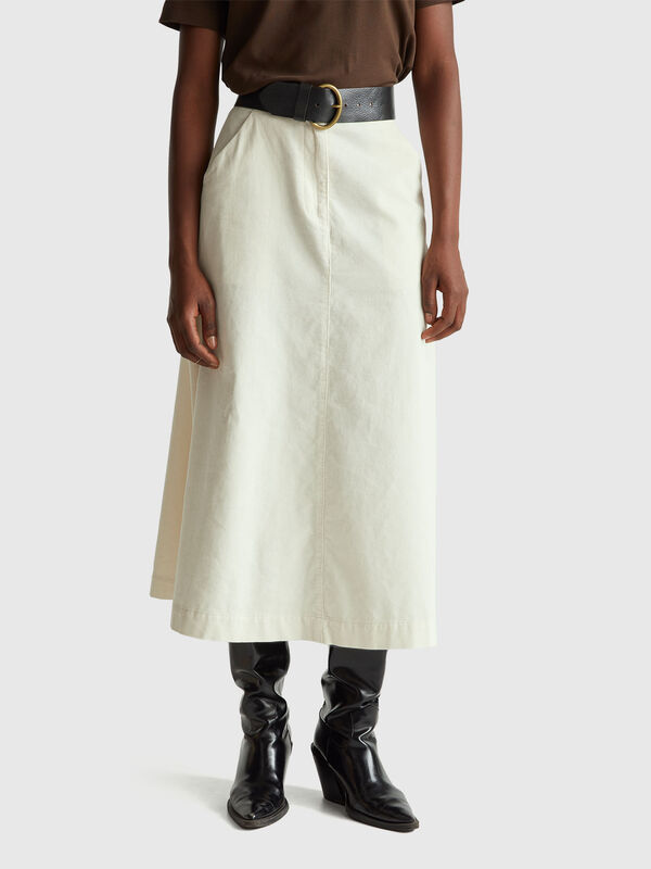 Corduroy mini skirt Women