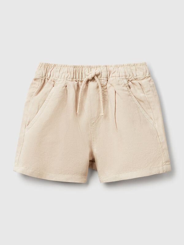 Shorts in linen blend New Born (0-18 months)