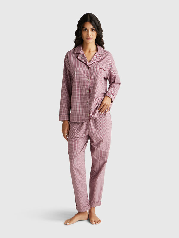 Check trousers Women