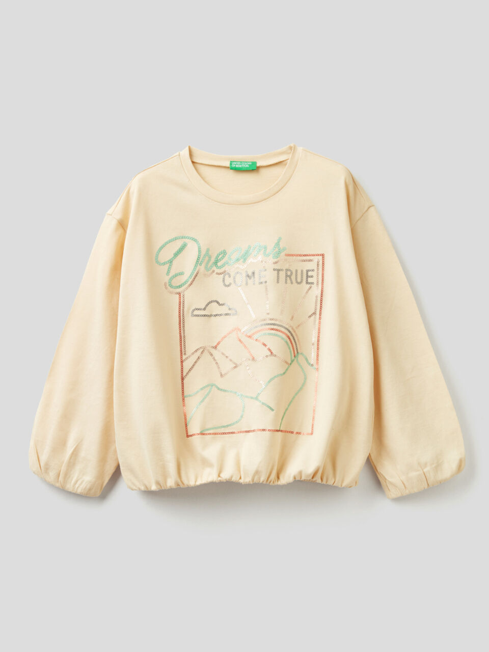 Organic cotton t-shirt with sequins image number 1