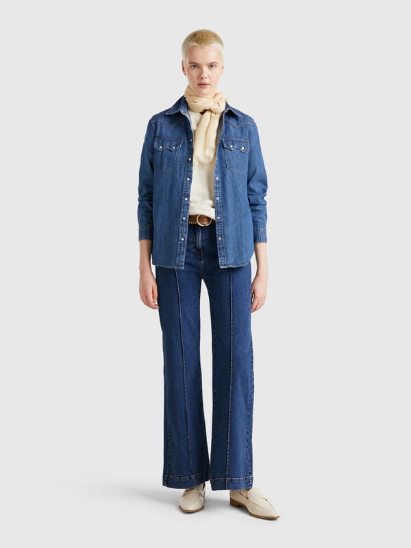 High-waisted flare fit jeans Women