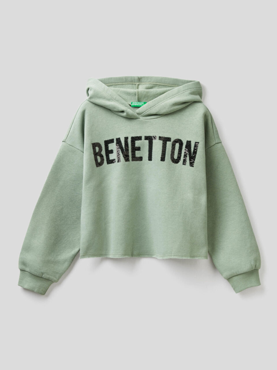 Sweatshirt with logo and sequins image number 1