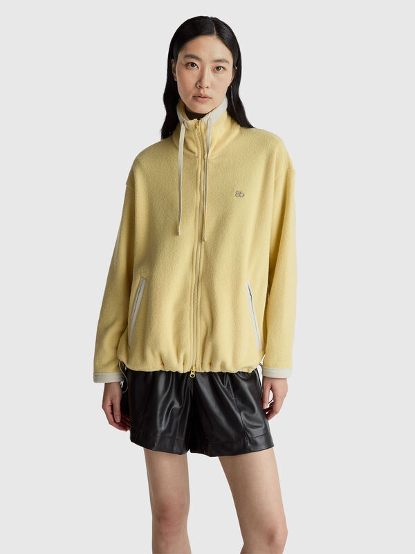 Sweatshirt with fleece zipper Women