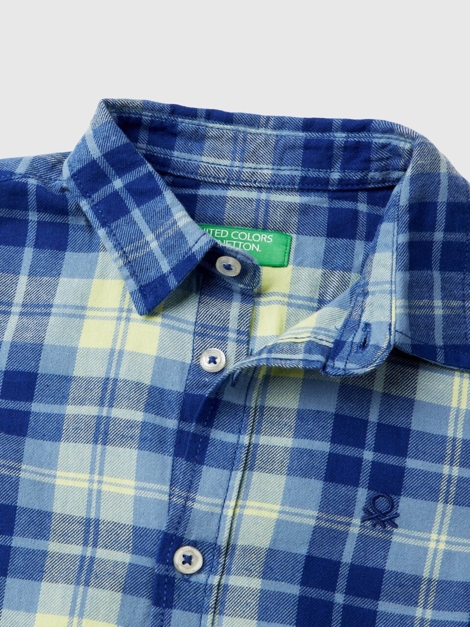 Plaid shirt in 100% cotton Junior Boy image number null