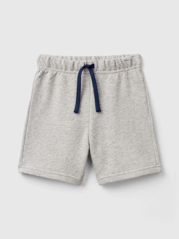 Bermuda shorts in cotton fleece Junior Boy