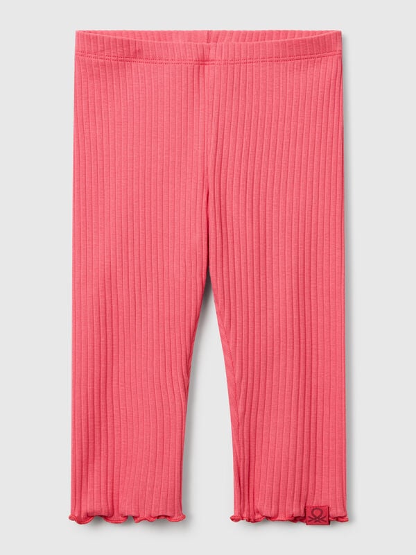 Stretch cotton leggings Junior Girl