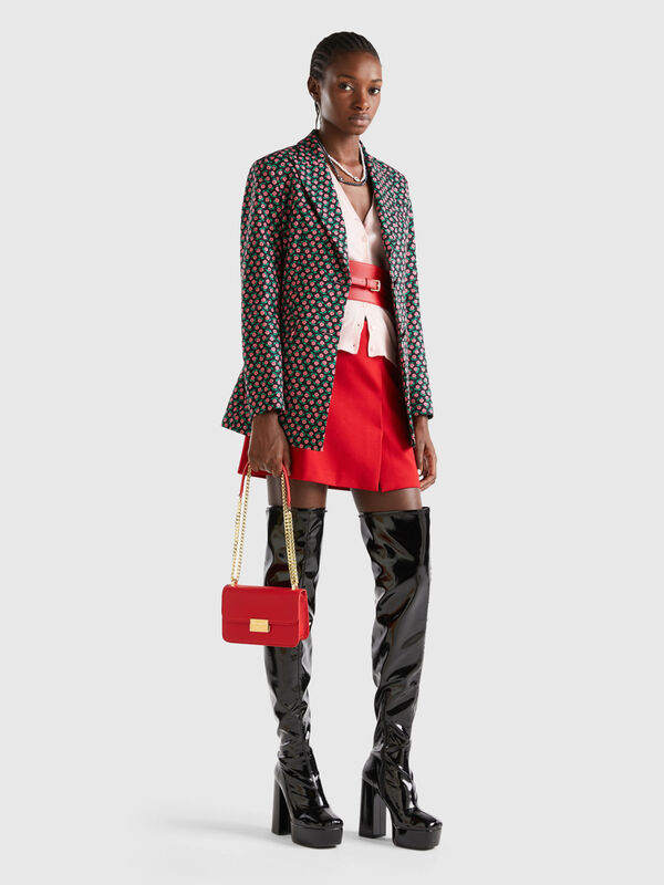 Jacket with flower print