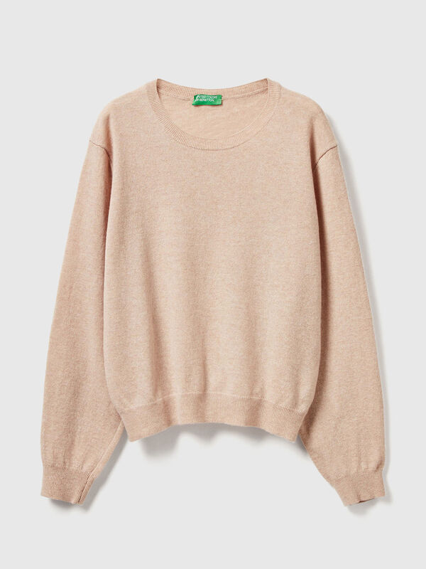 Relaxed fit pure Merino wool sweater Women