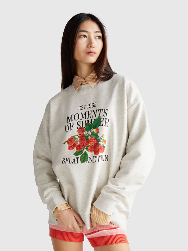 Sweatshirt with fruit print Women