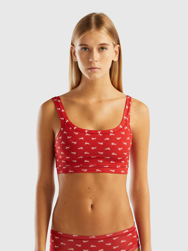 Reindeer bra in super stretch organic cotton