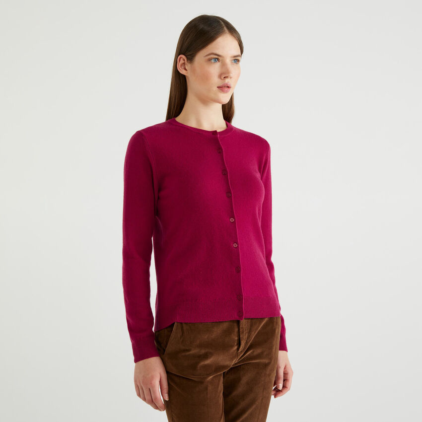 benetton merino wool cardigan