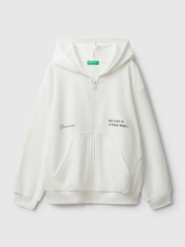 Zip-up sweatshirt with print Junior Girl