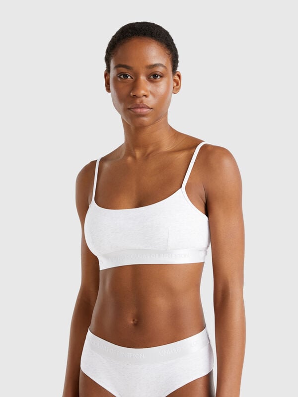 Bra in stretch cotton Women
