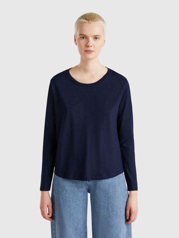 Long sleeve light cotton t-shirt Women