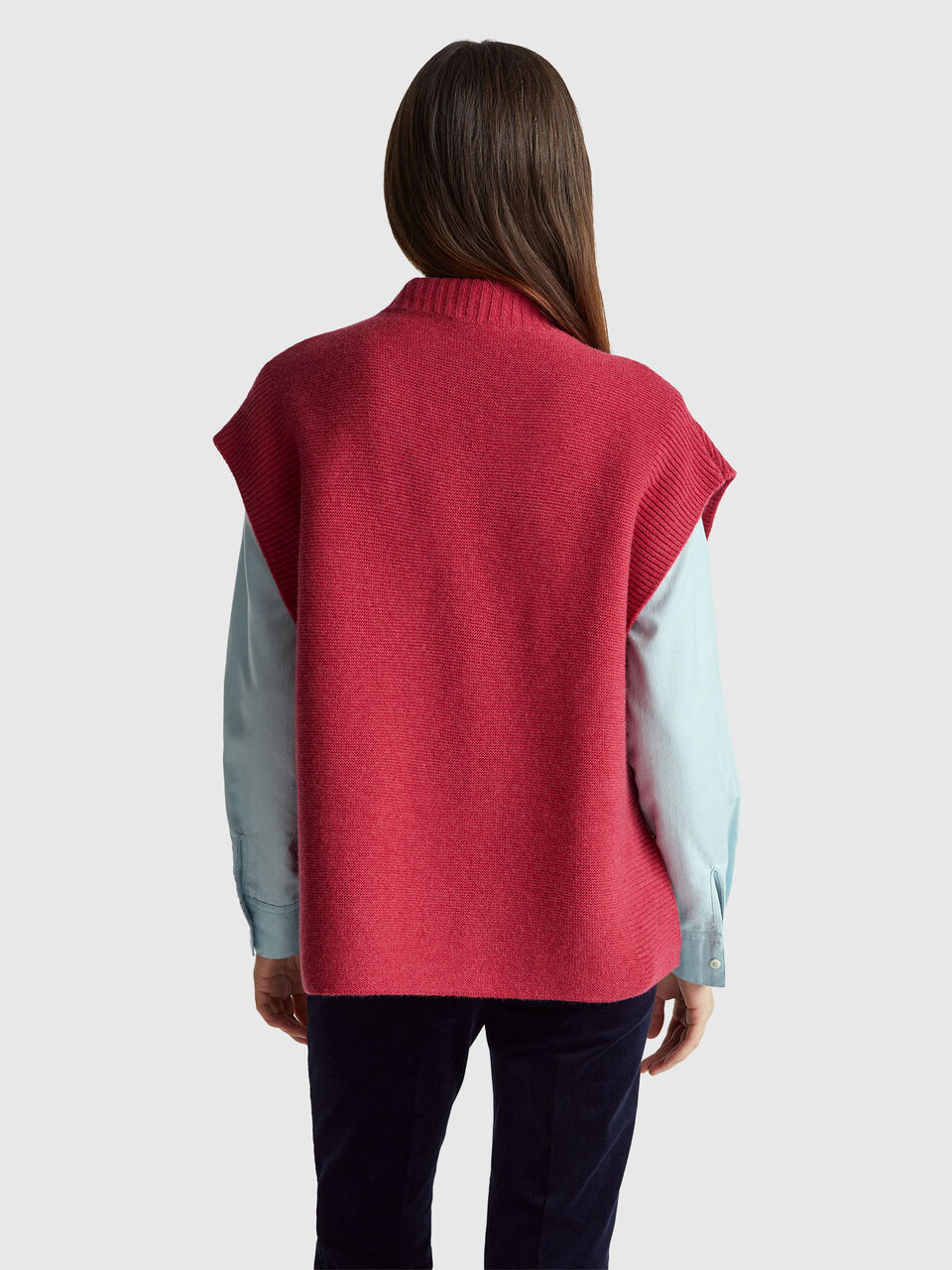 SLEEVELESS SWEATER Women image number null