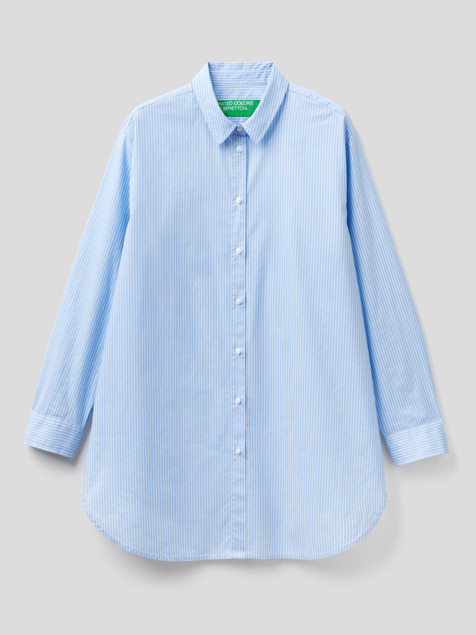 Striped shirt in 100% cotton image number 1
