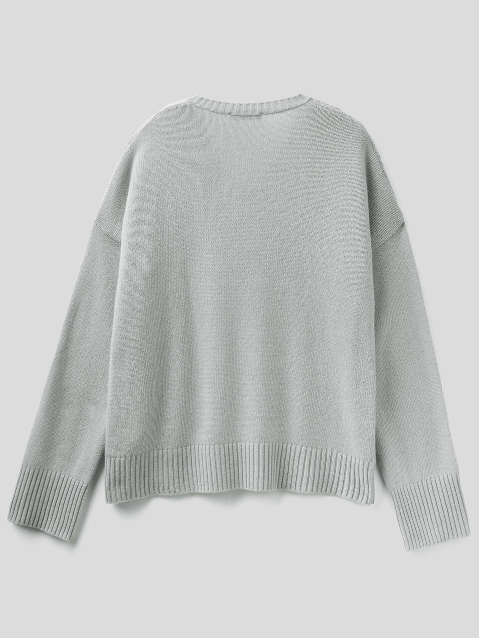 Knit sweater with V-neck image number 2