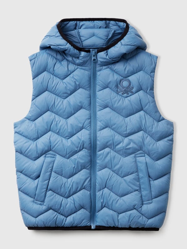 Padded vest with hood Junior Boy
