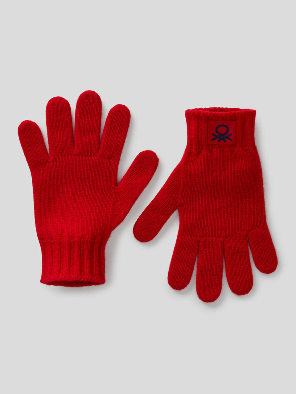 Gloves in stretch wool blend image number 1