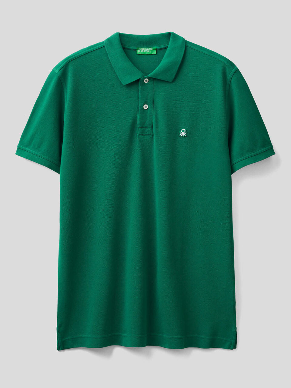 Short sleeve polo in 100% cotton image number 1