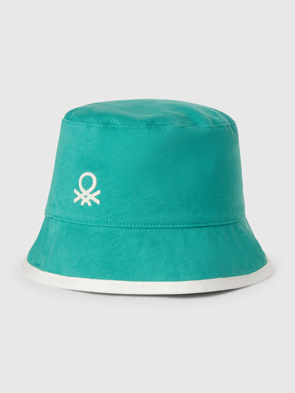 Reversible hat with tropical print Junior Boy