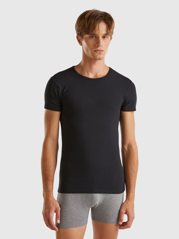 Organic stretch cotton t-shirt Men