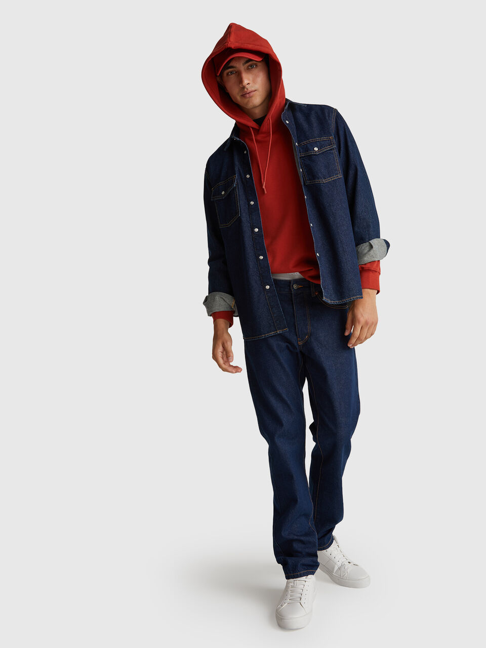 SWEATER W/HOOD Men image number null