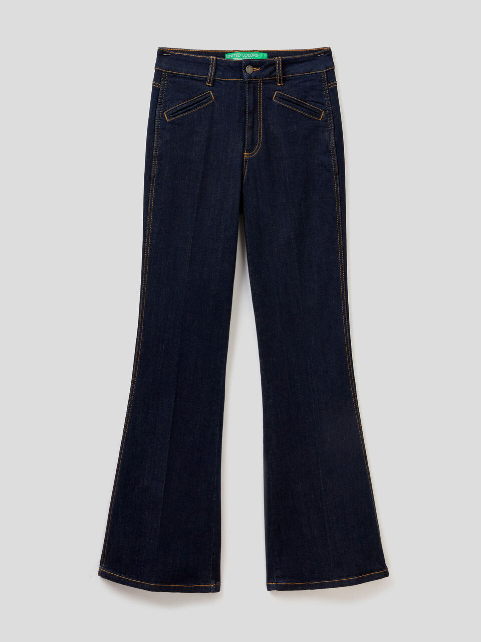 Flared jeans in stretch cotton image number 1