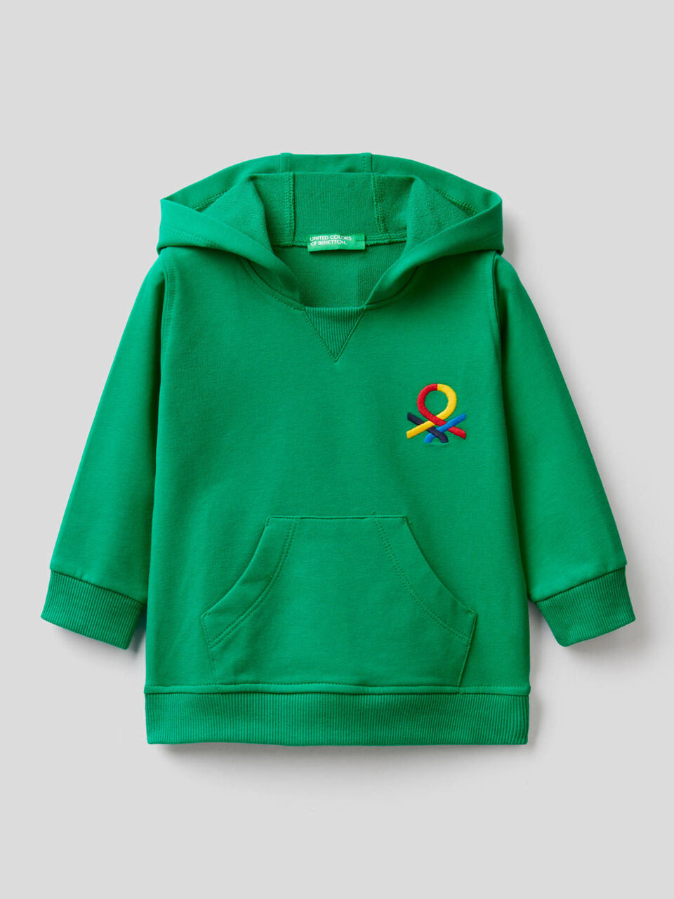 Hoodie in stretch organic cotton image number 1